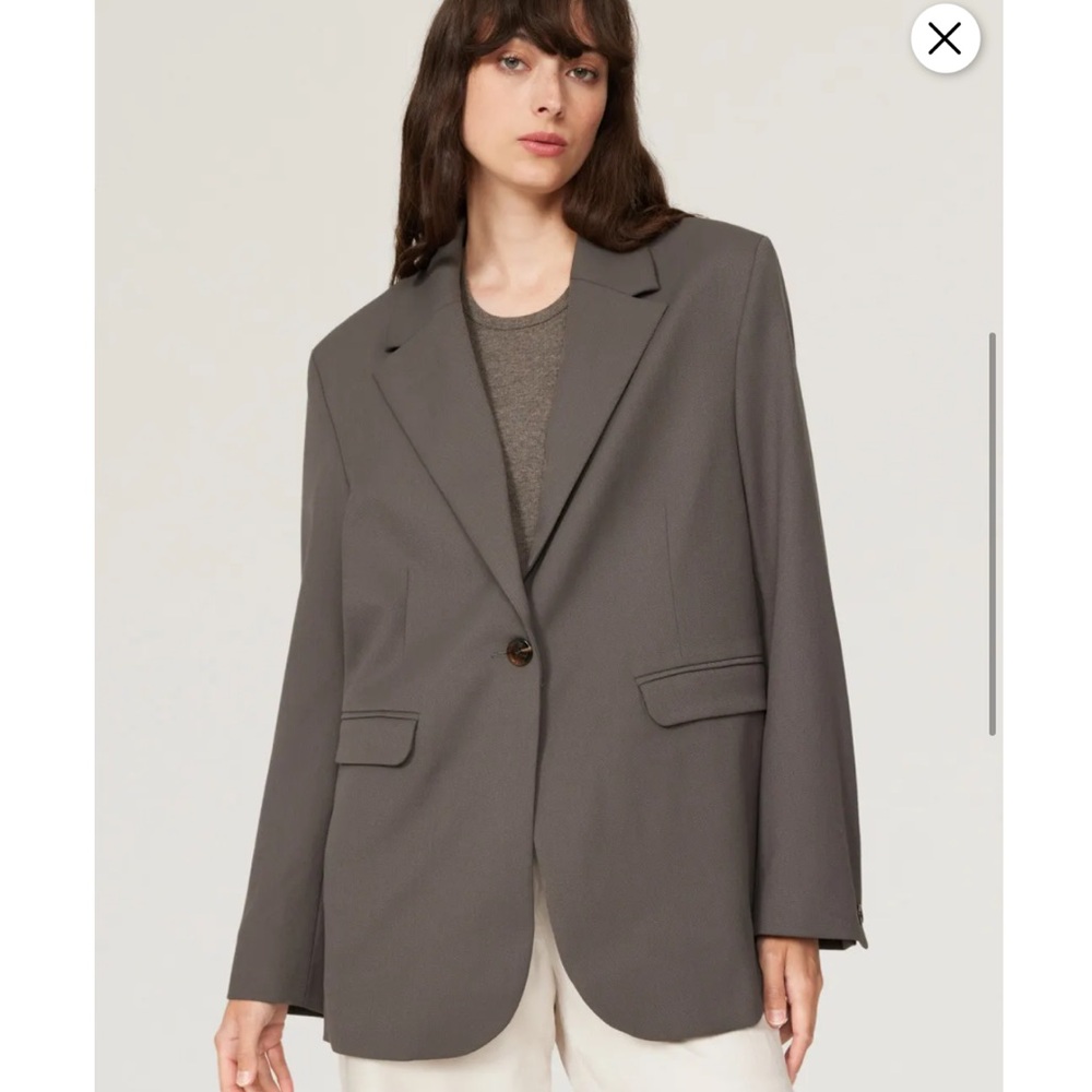 Samsoe Grey Haven Blazer, Size: XL